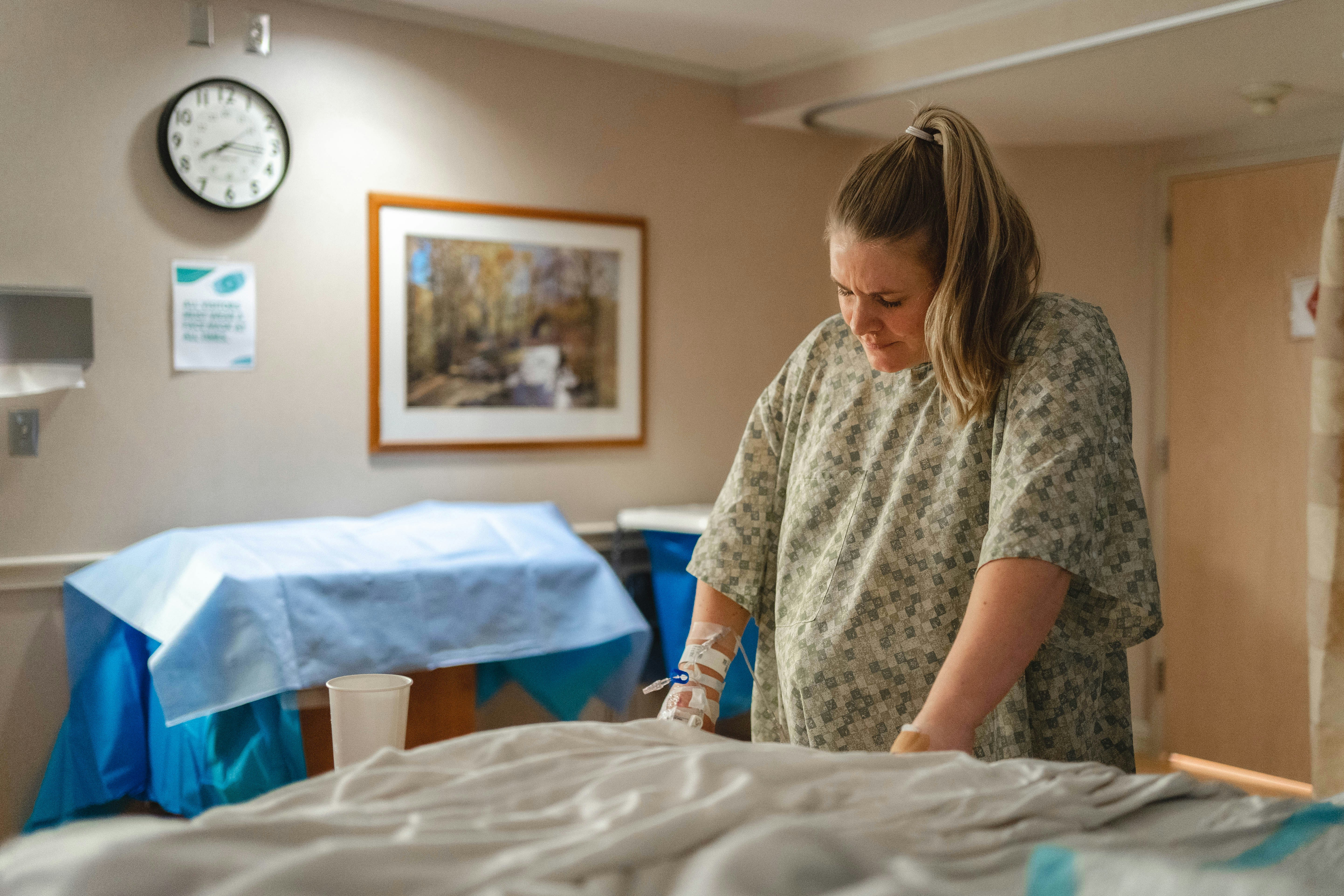 Woman in Labour Pain